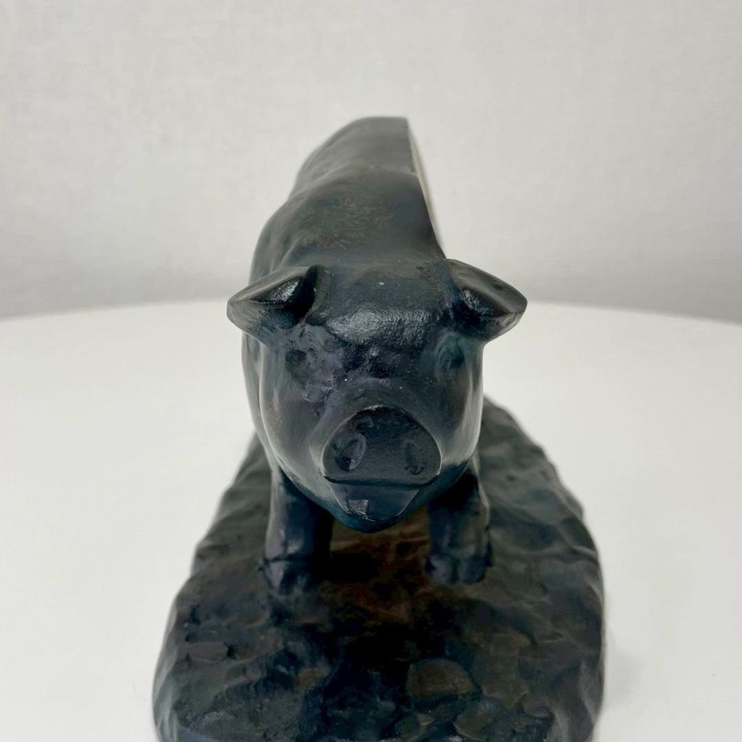 ヴィンテージ 豚 部位 鉄製 オブジェ アイアン 置物 ビンテージ