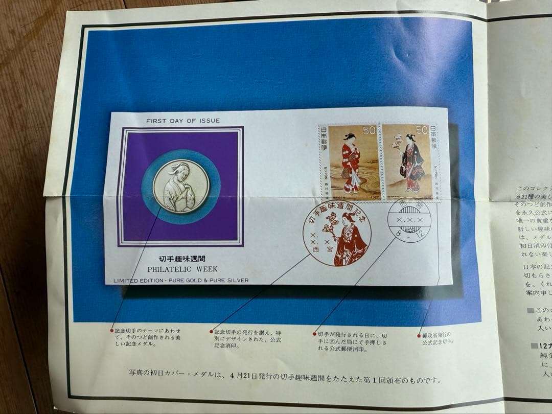 ジンギスカン様✴︎昭和55年度日本切手初日カバーメダルコレクション　23種類