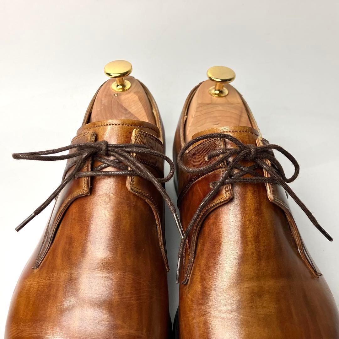 【美品】MAGNANNI パティーヌ　レースアップ　ドレスシューズ　BR 41