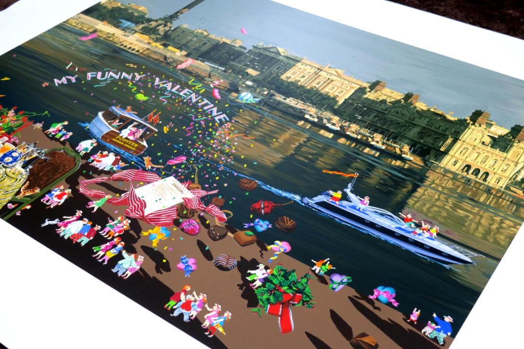 【ヒロ・ヤマガタ】　山形博導　恋人たちのフェスティバル　シルクスクリーンシート