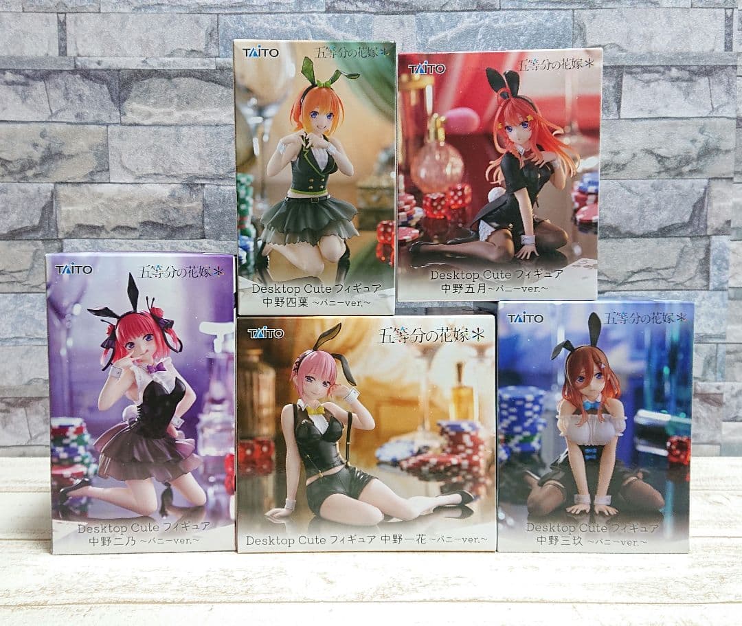 五等分の花嫁 Desktop 美少女フィギュア　一花　二乃　三玖　四葉　五月