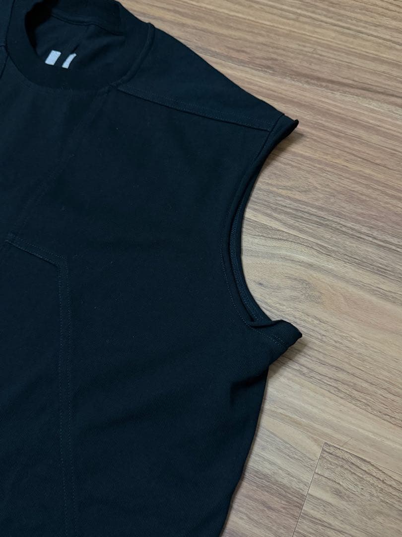 トップス Rick Owens SPLINTERED TARP T BLACK 24SS