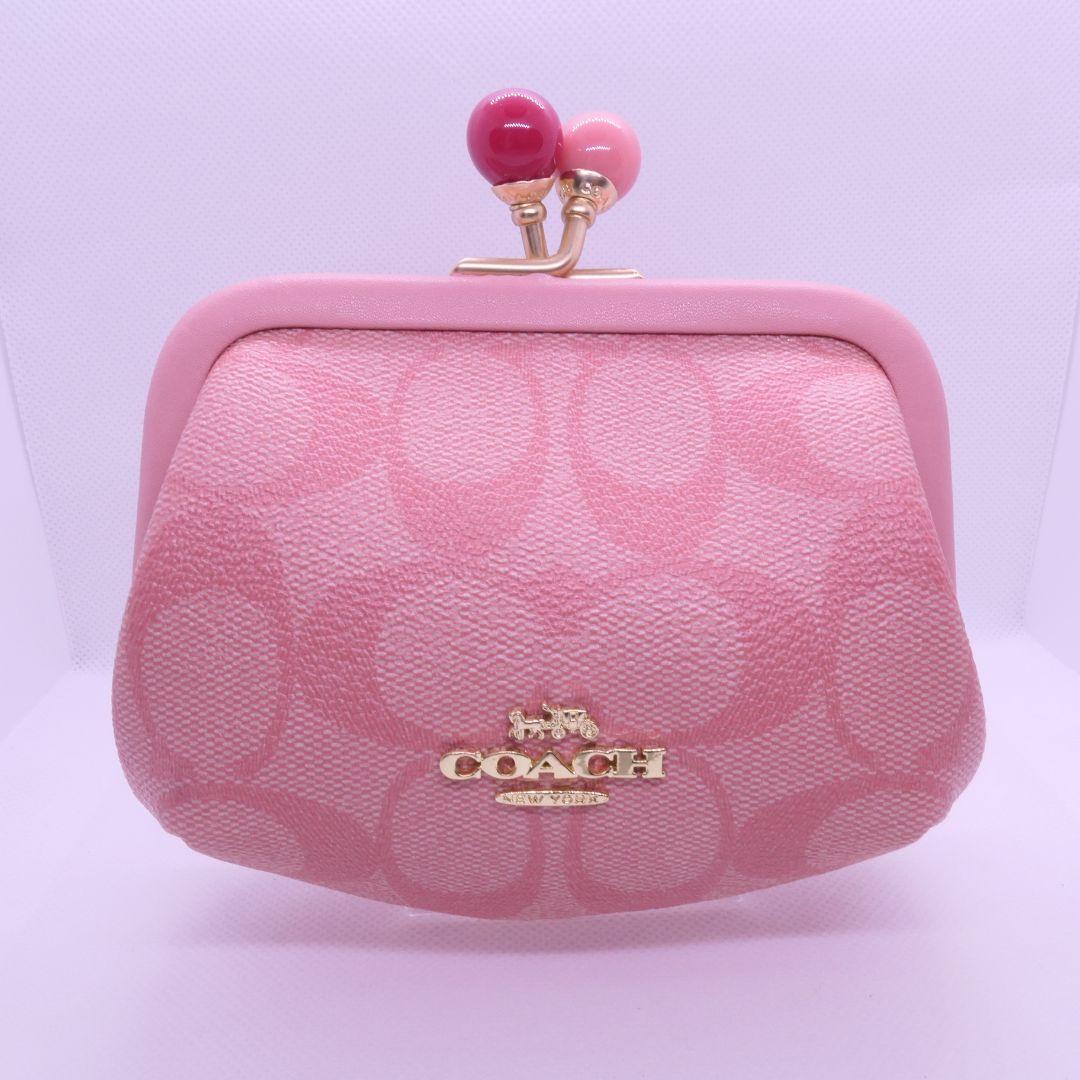 MIHO様　2点　COACH キスロック がま口 ケース ブラック