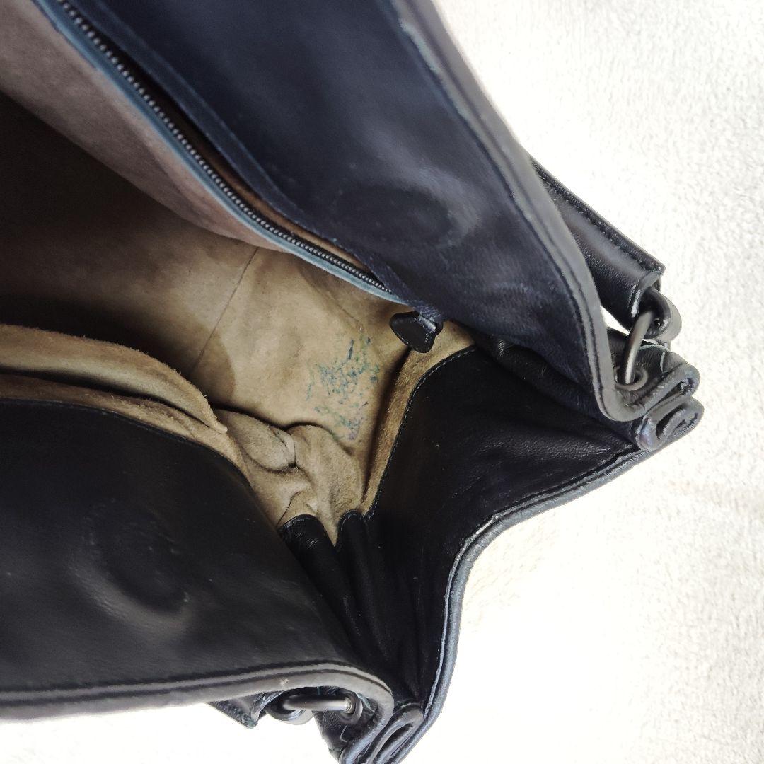 ボッテガヴェネタ　パラシュート　ワンショルダーバッグ　イントレチャート　ブラック