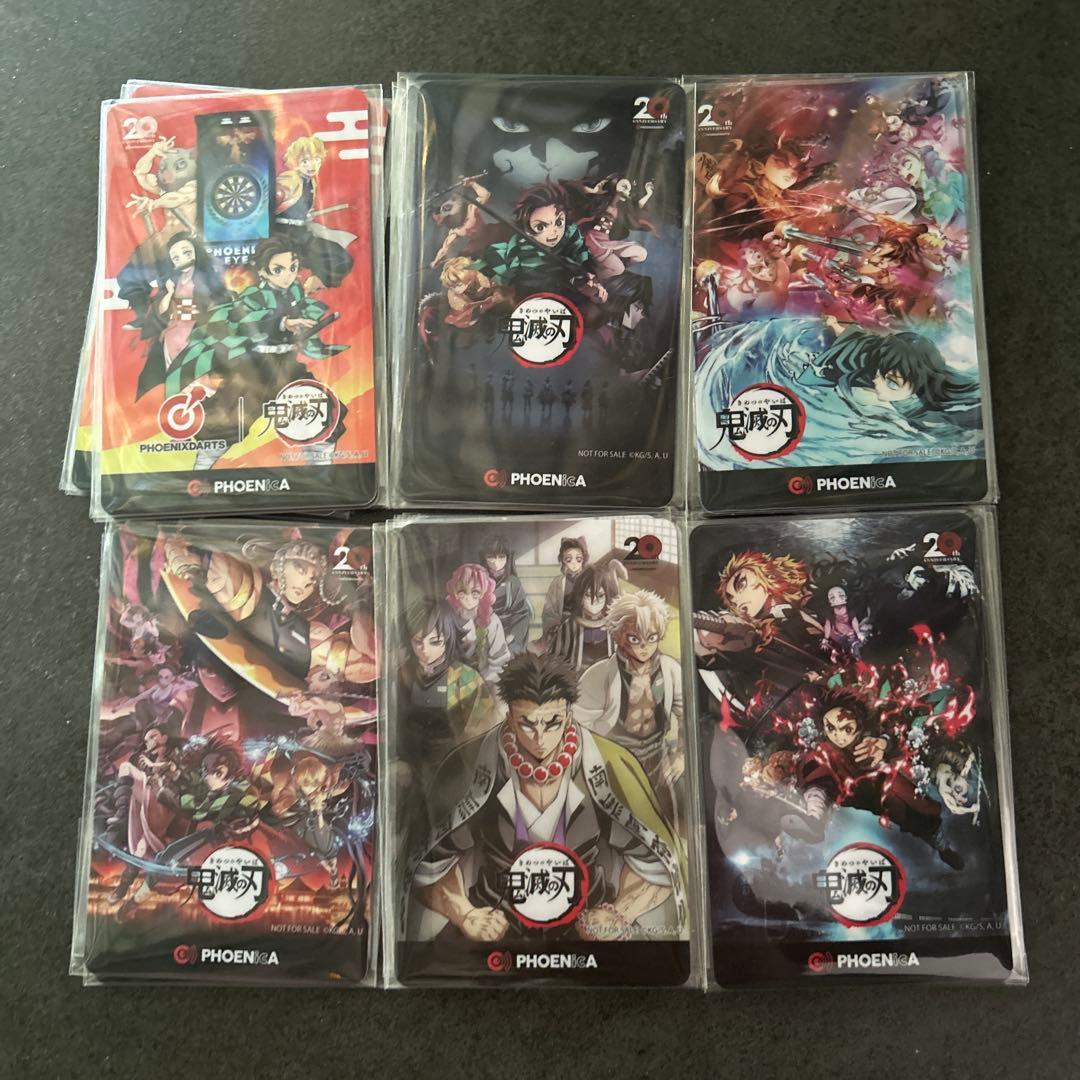 phoenixダーツ　鬼滅の刃コラボカード　6枚セット　おまけ付き