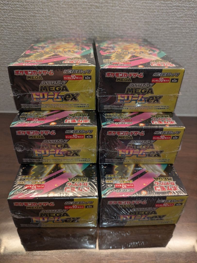 MEGAドリームex 新品 未開封 シュリンク付き BOX 6箱 メガドリーム
