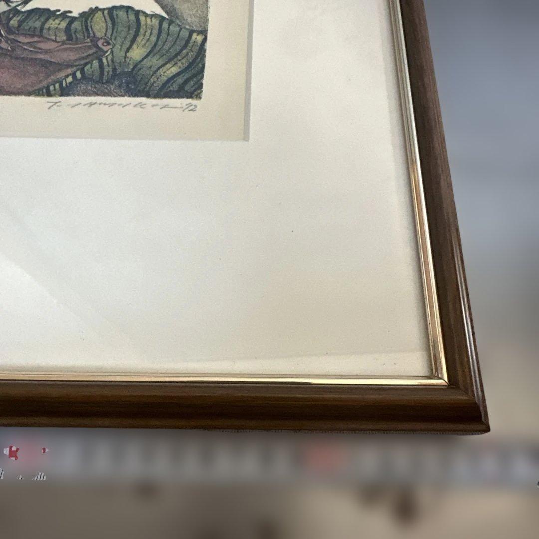 お値下げ‼️リトグラフ　版画　沈黙の埋葬　田村文雄