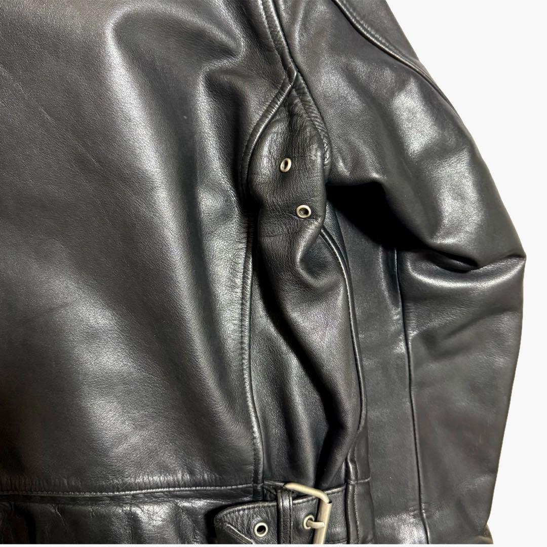 ハーレーダビッドソン レザージャケット シングルライダース　L ブラック 人気