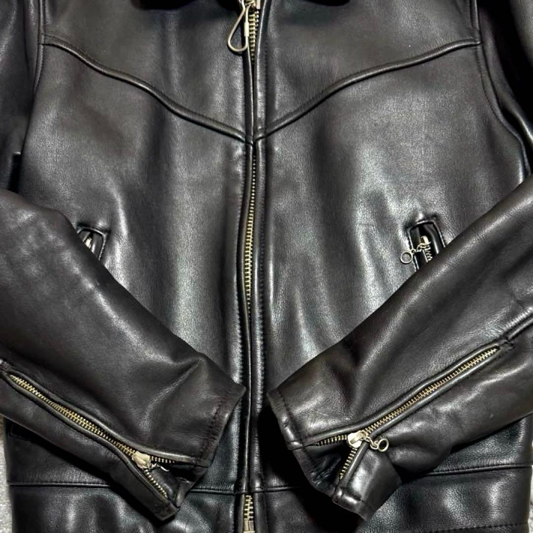 ハーレーダビッドソン レザージャケット シングルライダース　L ブラック 人気