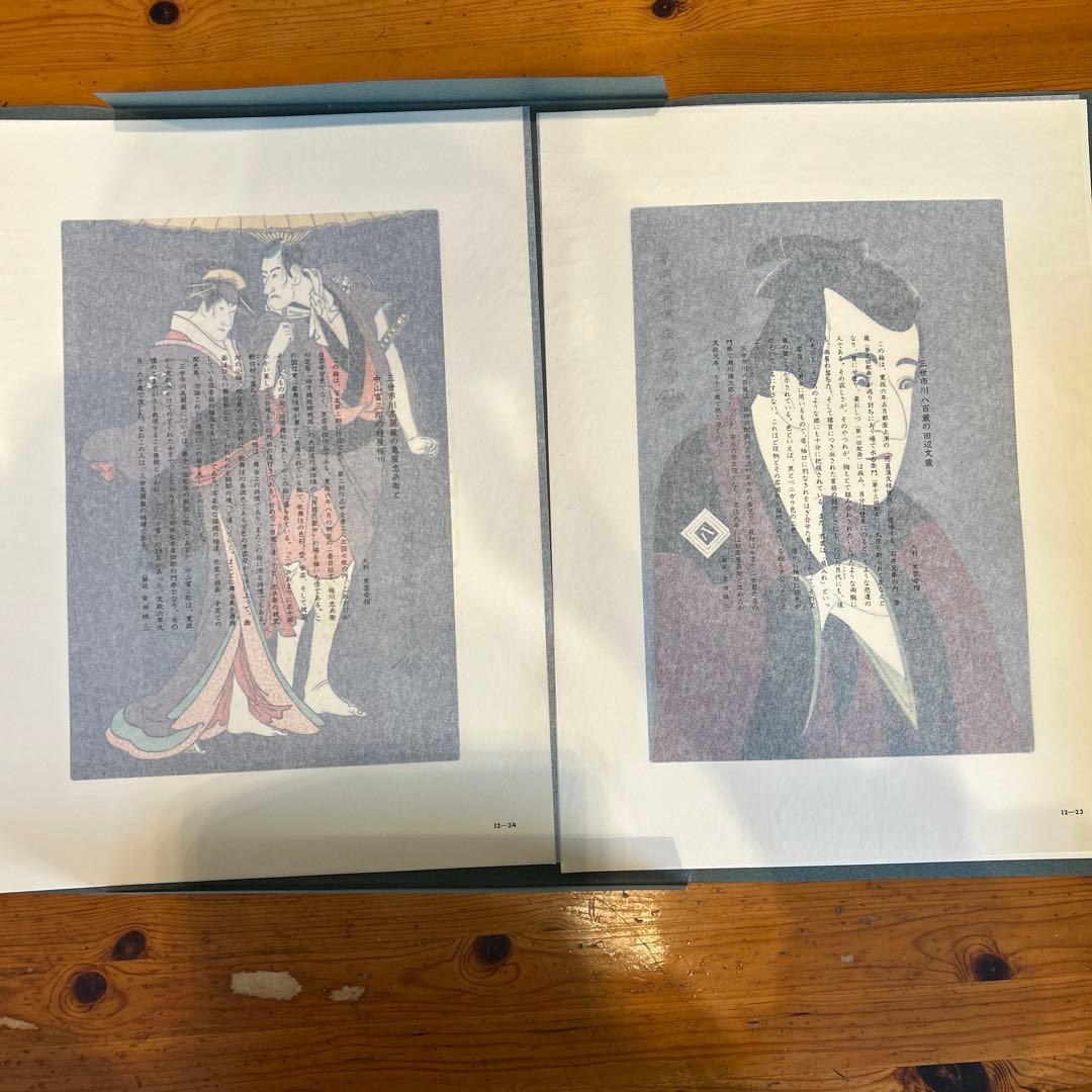 『東洲斎写楽撰』手刷り浮世絵木版画　全40枚揃い　悠々洞出版