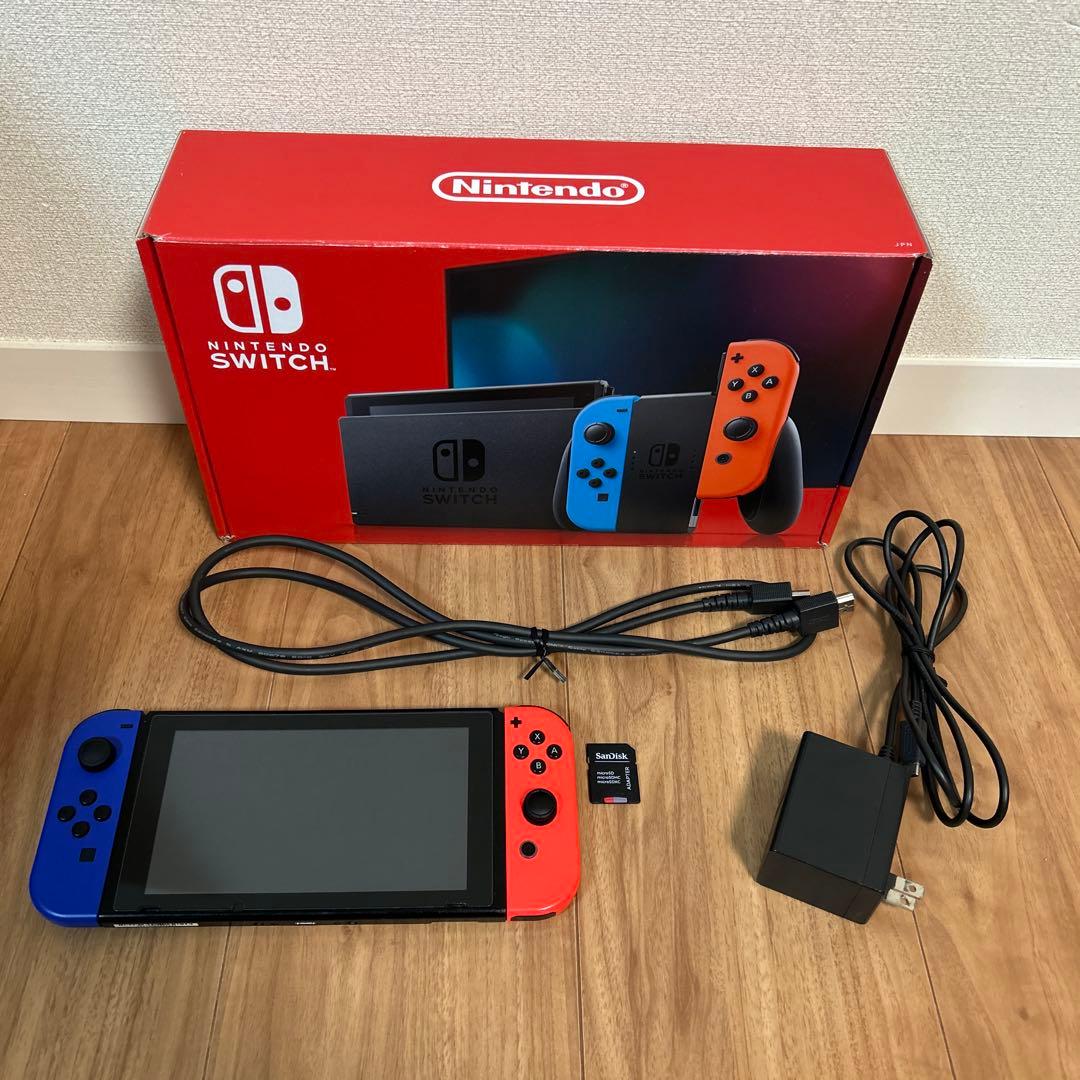 Nintendo Switch 本体 ネオンレッド×ブルー 付属品付き