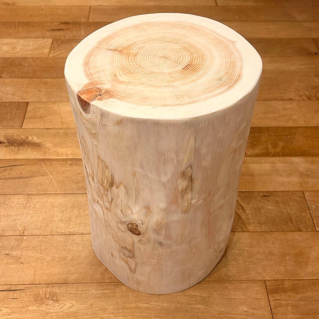 檜　丸太　椅子　スツール　No.1256