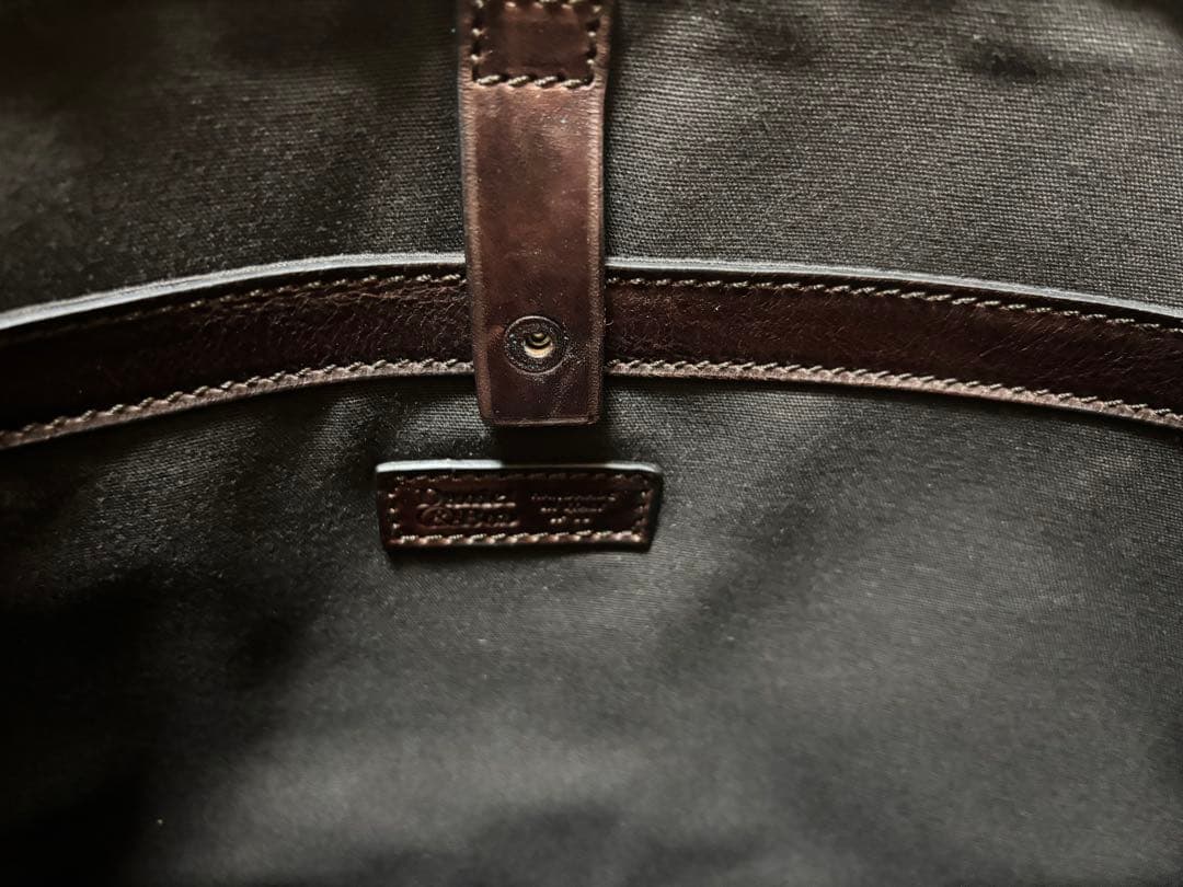 Daniel & Bob ブラックレザー ビジネスバッグ　ブラウン