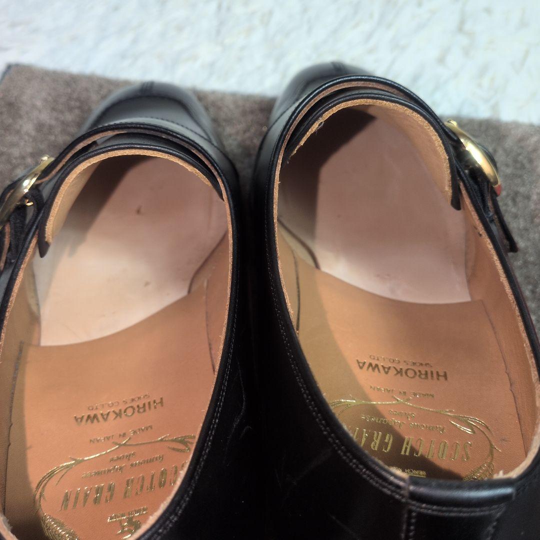 【美品✨SCOTCH GRAIN✨2E✨25cm】レザー ビジネス シューズ 黒