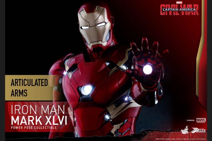 パワー・ポーズ シビル・ウォー/キャプテン・アメリカ アイアンマン・マーク46