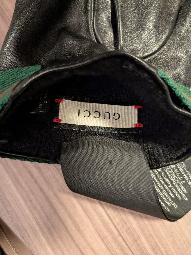 GUCCI レザーグローブ