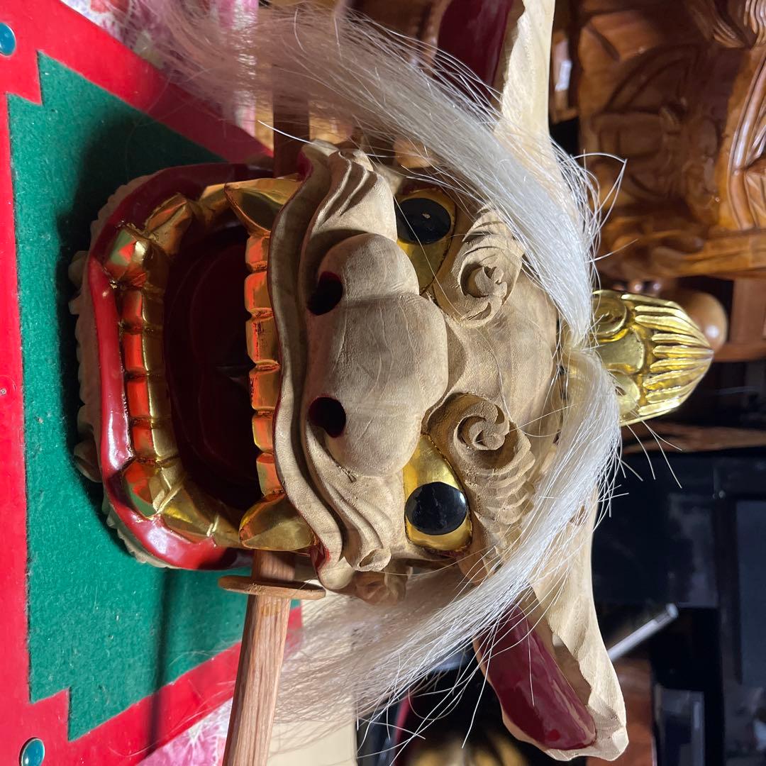 加賀獅子舞 木製置物