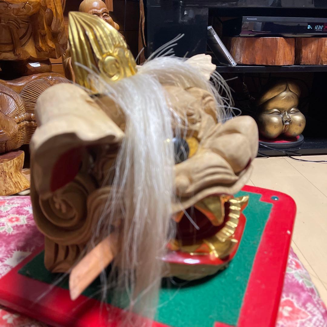 加賀獅子舞 木製置物