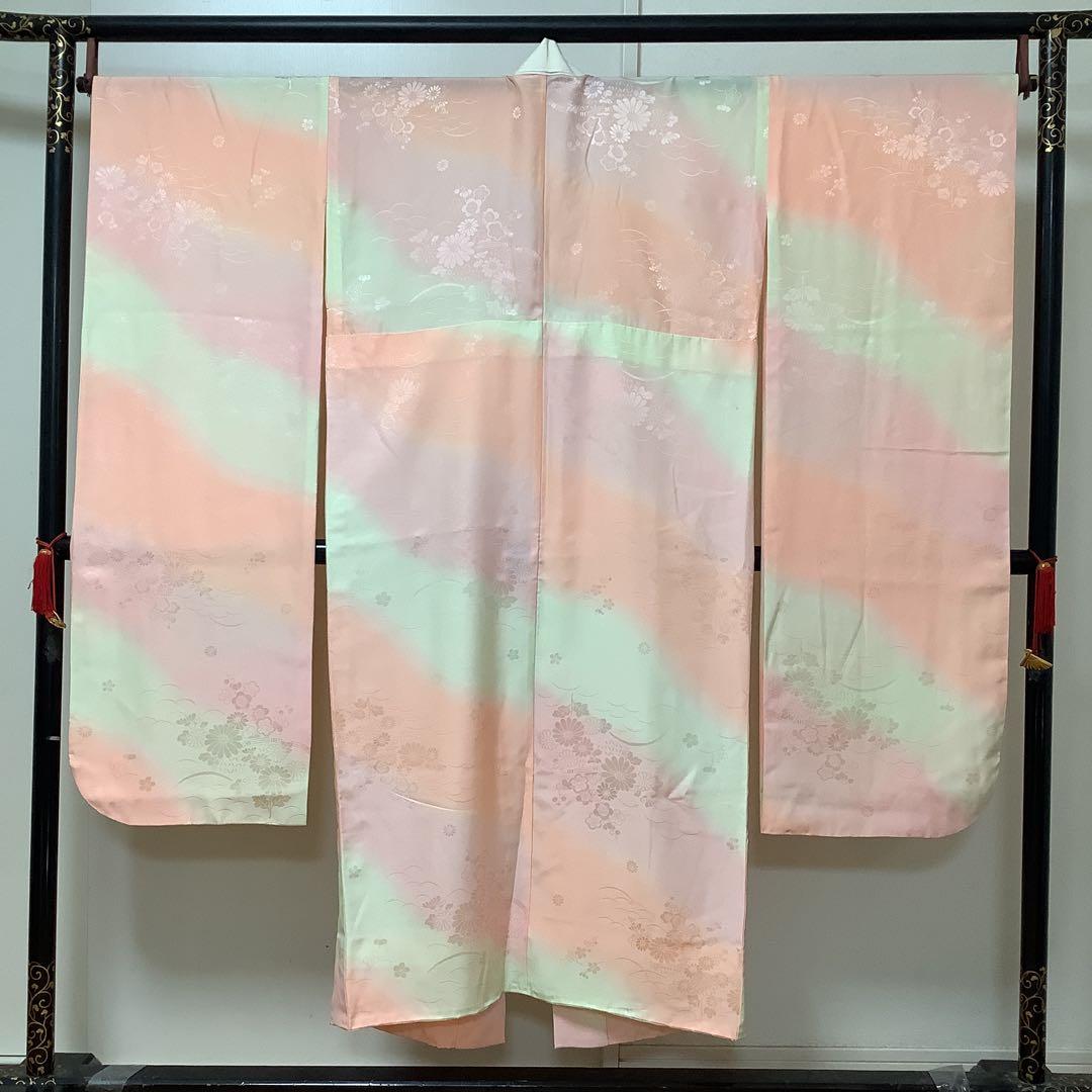 【彦兵衛mini】やまと謹製！正絹振袖・長襦袢セット〜群青色地に辻ヶ花柄〜