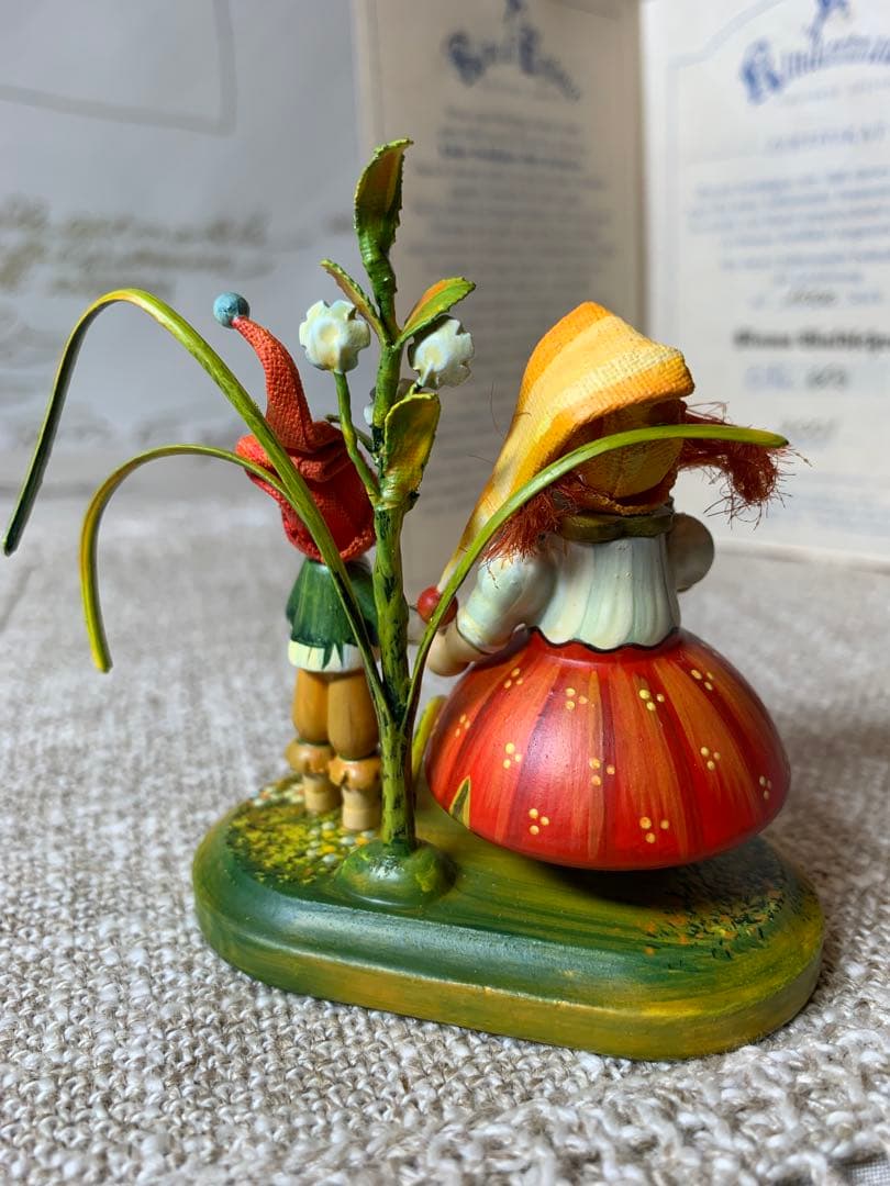 ドイツ製　木製人形　ケーテウォルファルト社の2001年度限定の兄弟の可愛い人形！