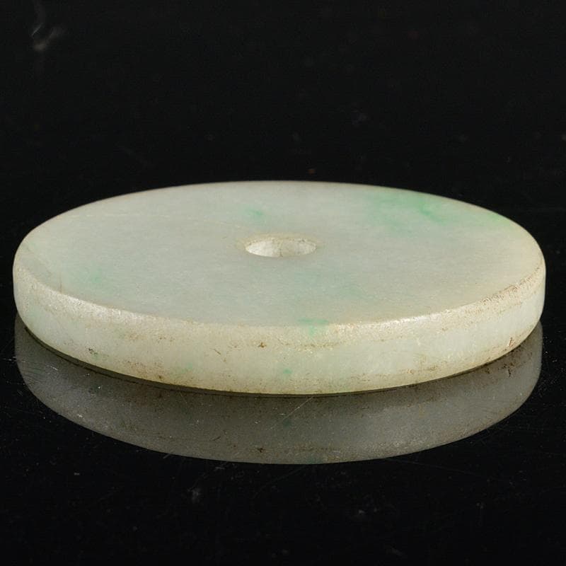 中国　玉石翡翠彫刻　玉器　玉壁　玉飾　玉珮　V　R5618