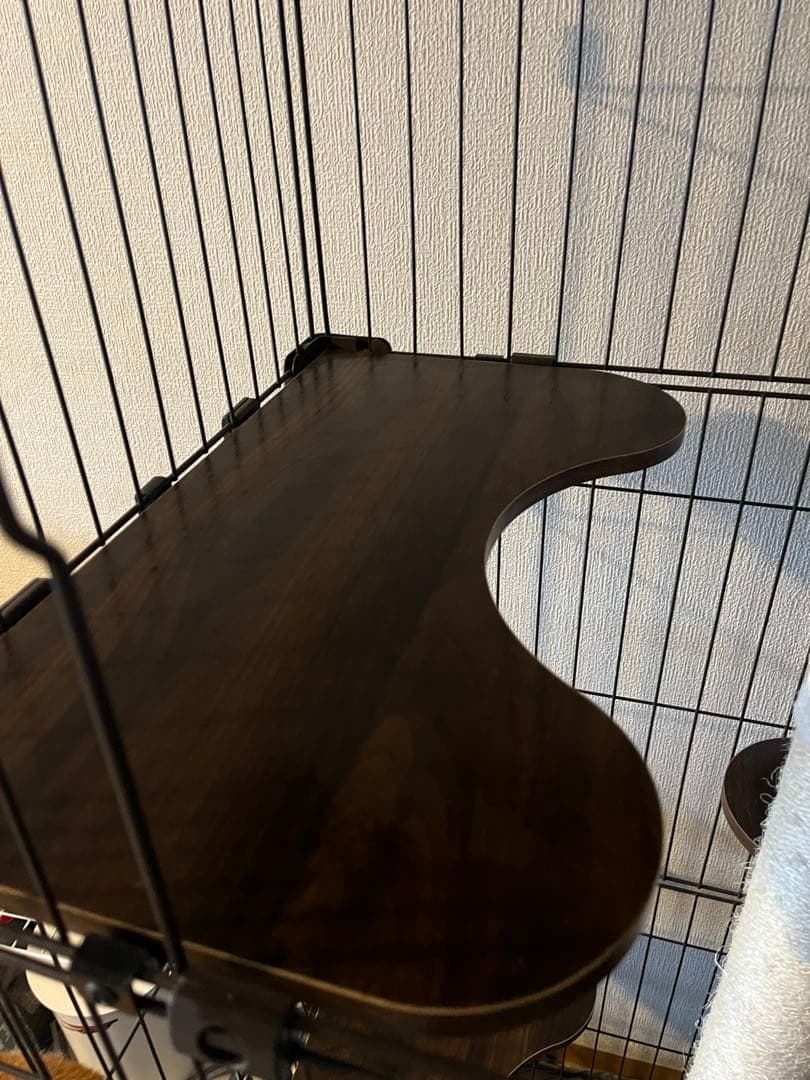 ブラウン 3段キャットケージ