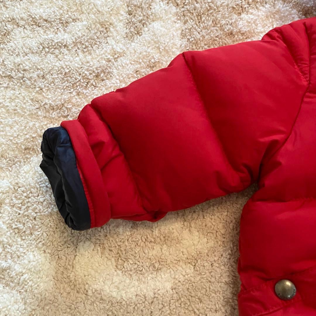 美品 ラルフローレン ジャンプスーツ 70cm カバーオール ダウン 6M 赤