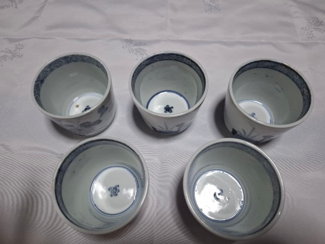 古伊万里　蕎麦猪口 　5客セット