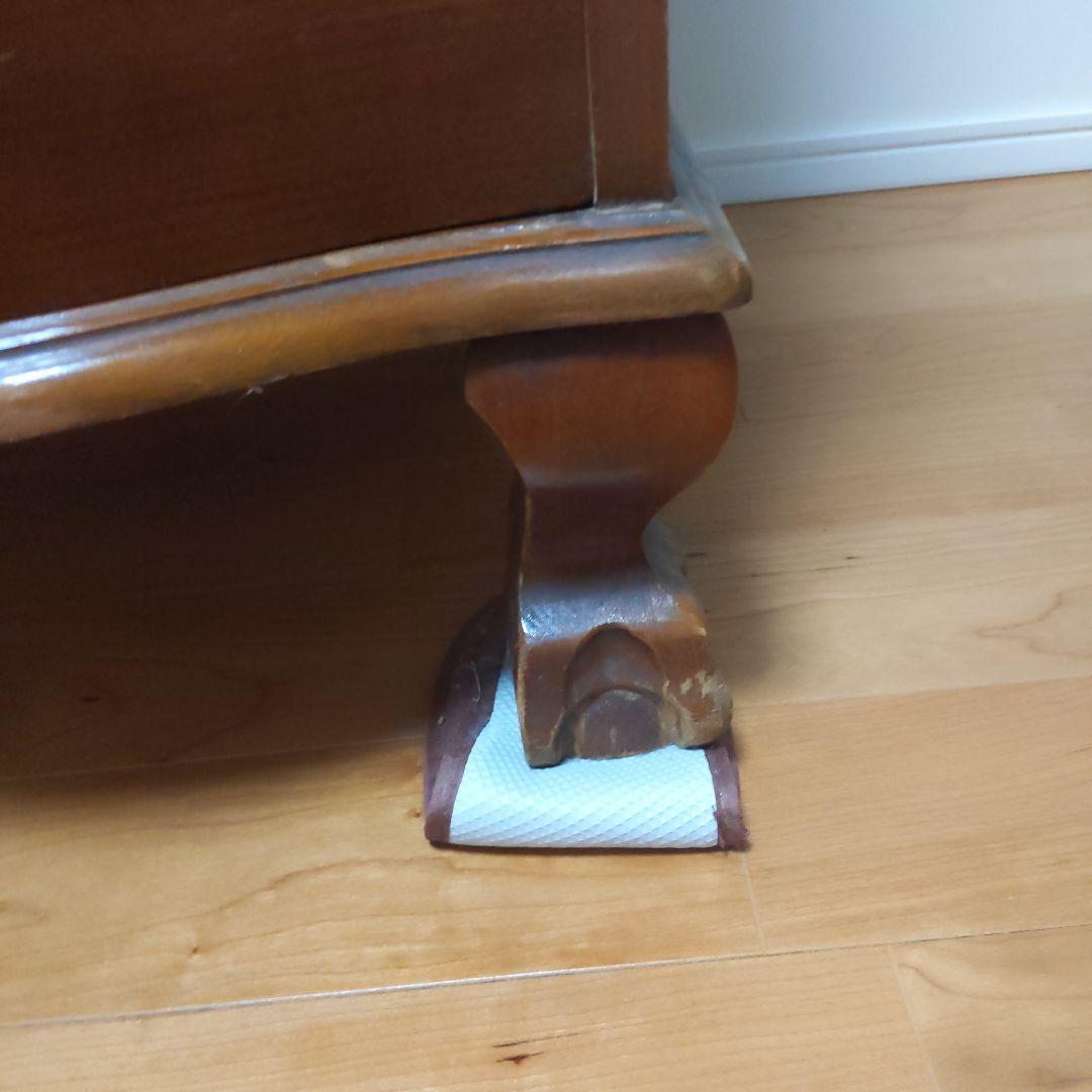 アンティーク 木製キャビネット ガラス扉付き