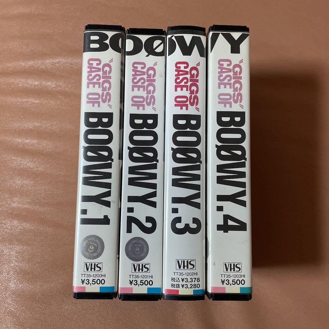 BOØWY【非売品】VHS BOΦWY CASE OF BOOWY 1234