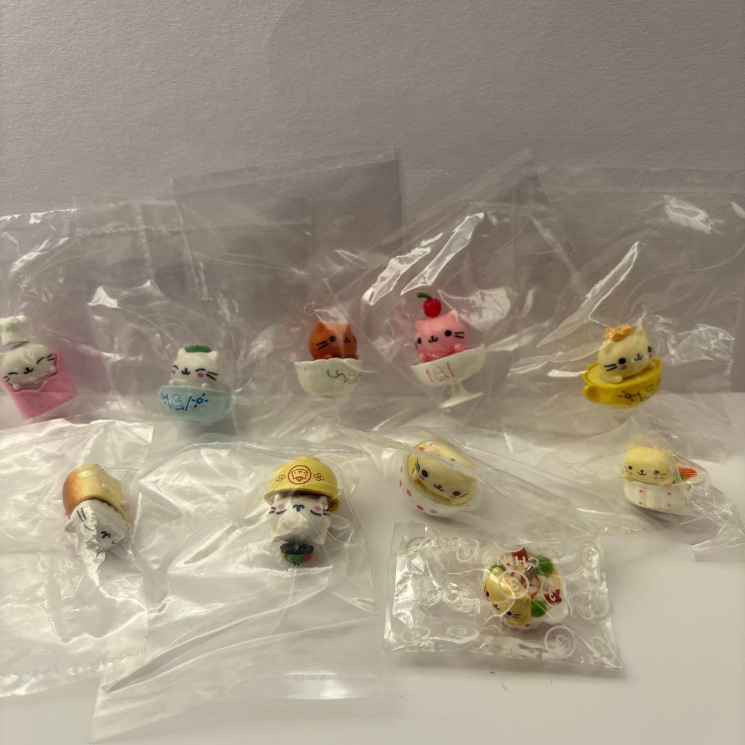 にゃんにゃんにゃんこ ストラップ にゃんこレストラン他10個 当時物 平成レトロ