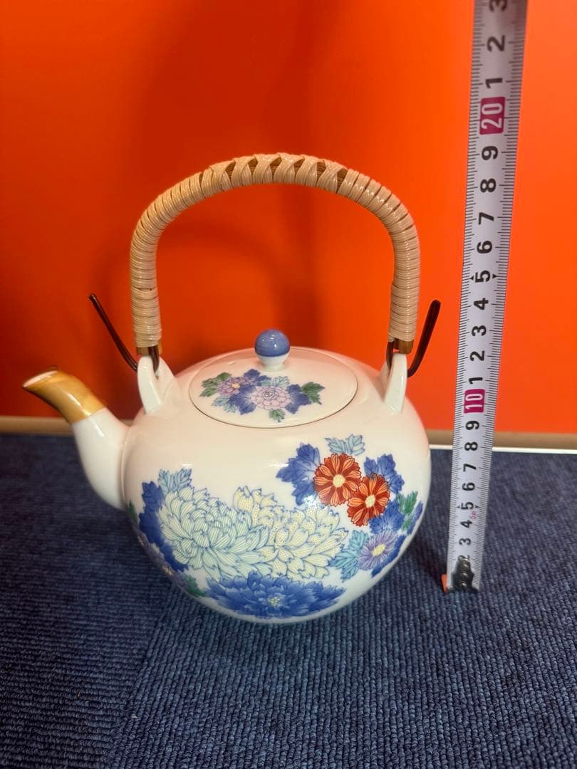 1753  香蘭社　花柄文　急須