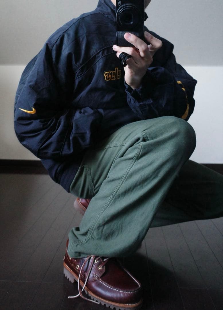 ナイキNFLスティーラーズ中綿ジャケット90s刺繍ロゴヴィンテージスタジャン