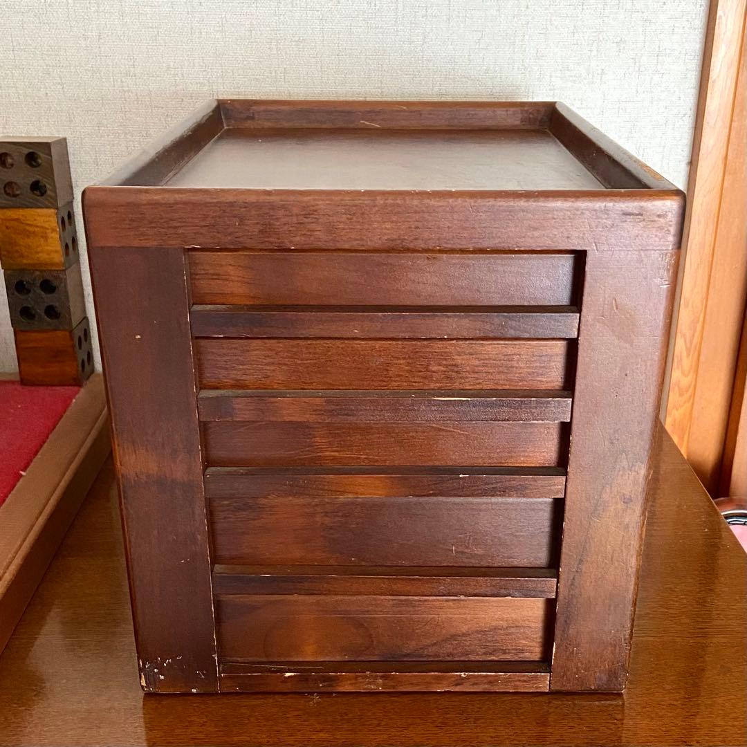 豊岡クラフト 文具シェルフL 木製 小物入れ 森林楽　昭和レトロ