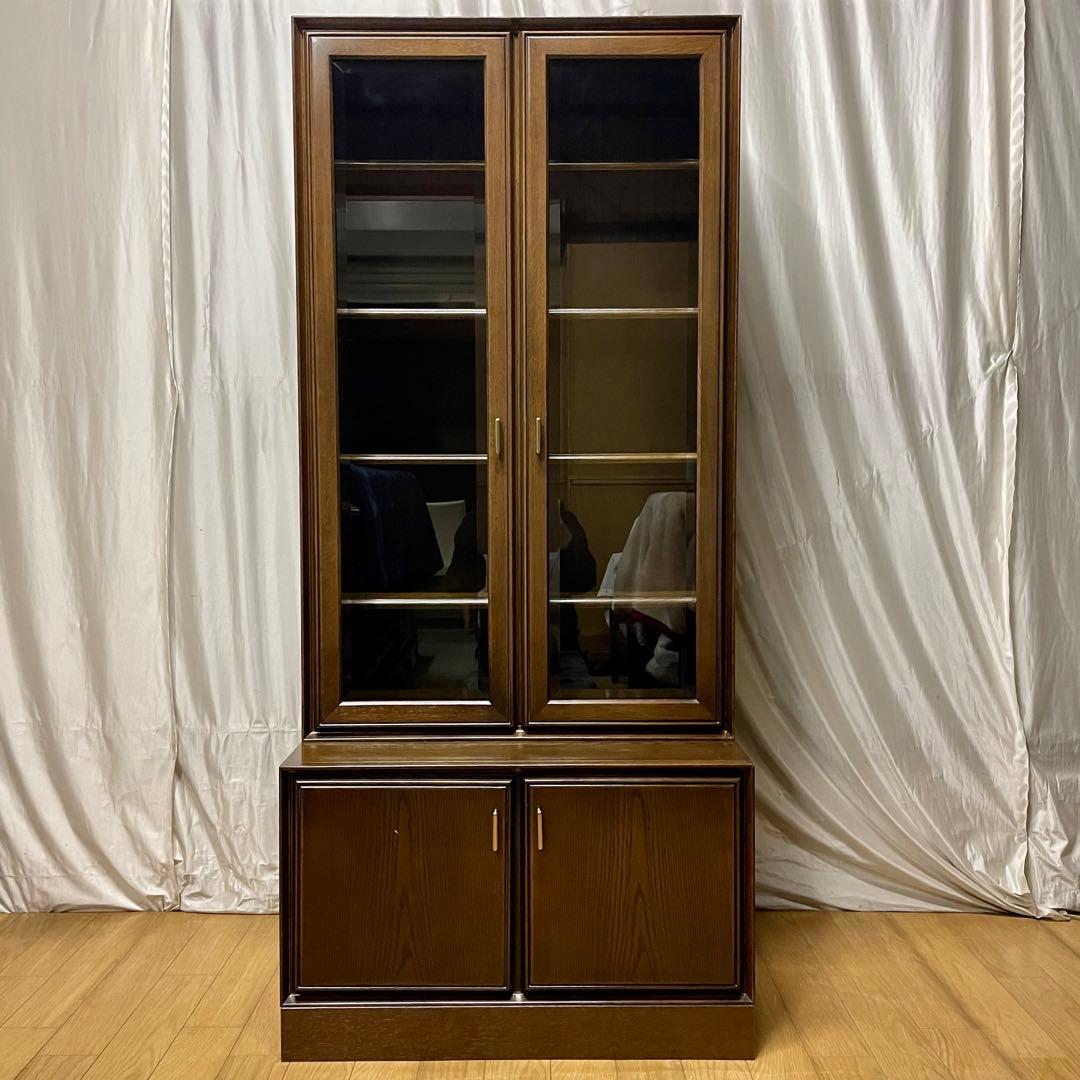 【karimoku】HG2000MD+HG8000MD 飾棚 (1990年代製)