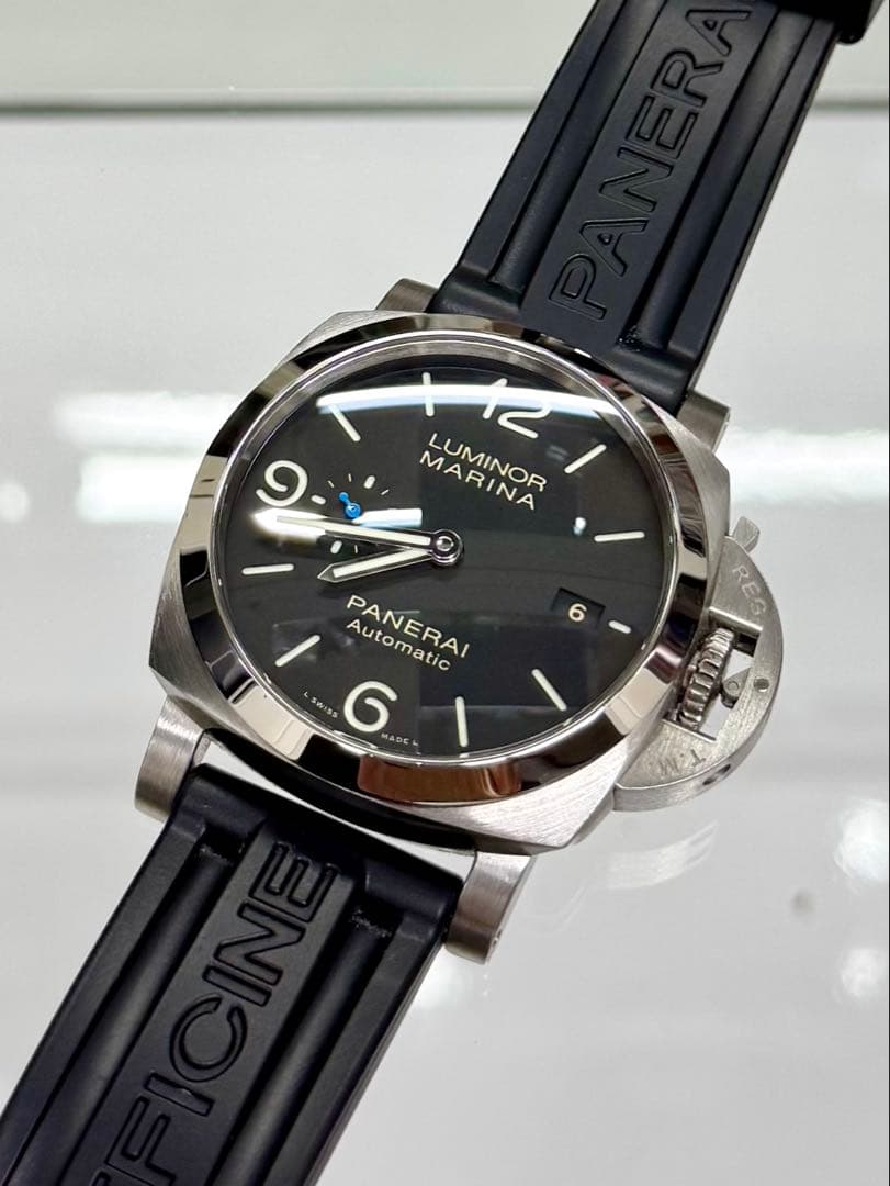 パネライ ショート ラバーストラップ【ブラック】