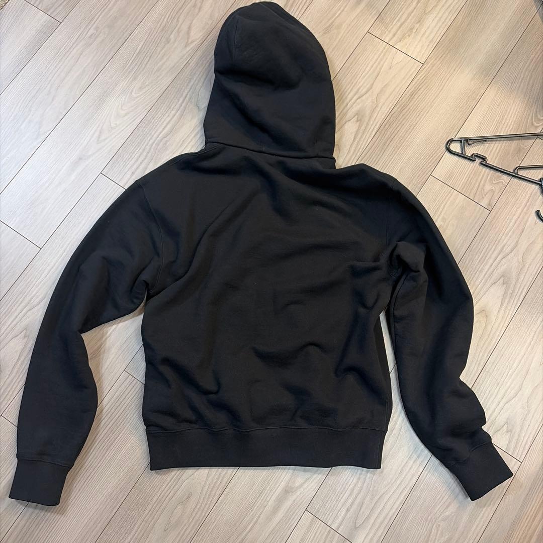 JIL SANDER プラス　ドローストリング ロゴパッチ パーカー Lサイズ