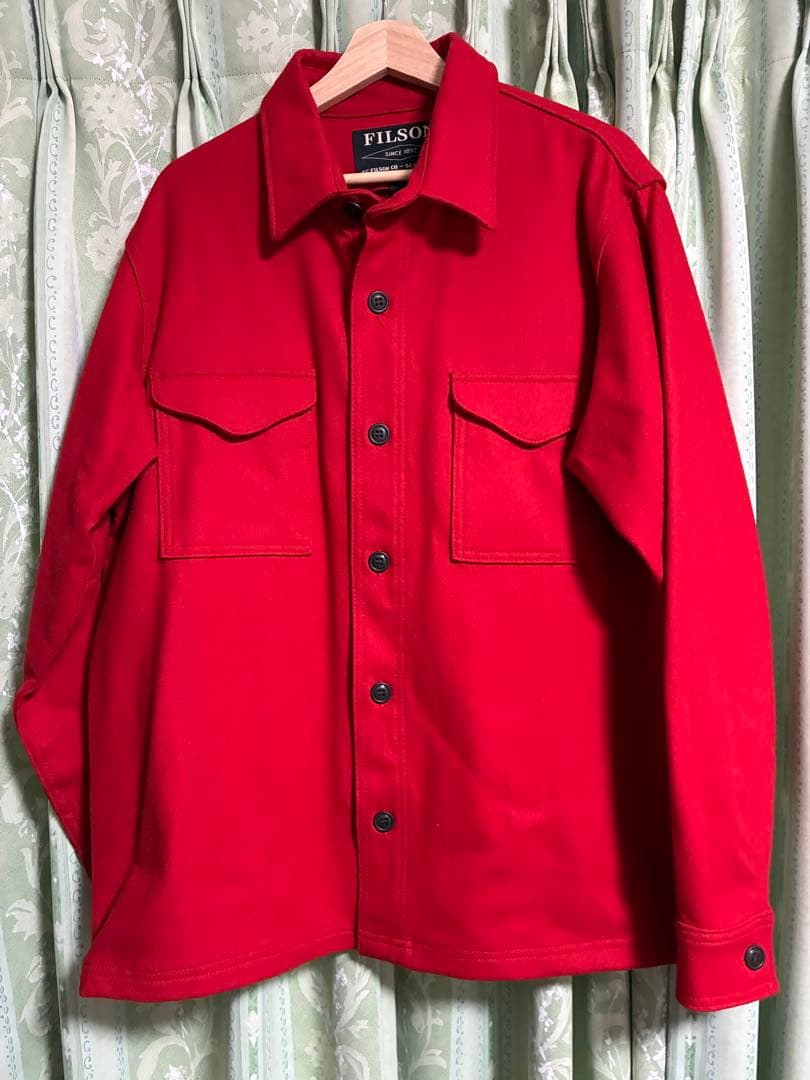 【USA製】FILSON フィルソン ウール シャツジャケット 赤 M CPO