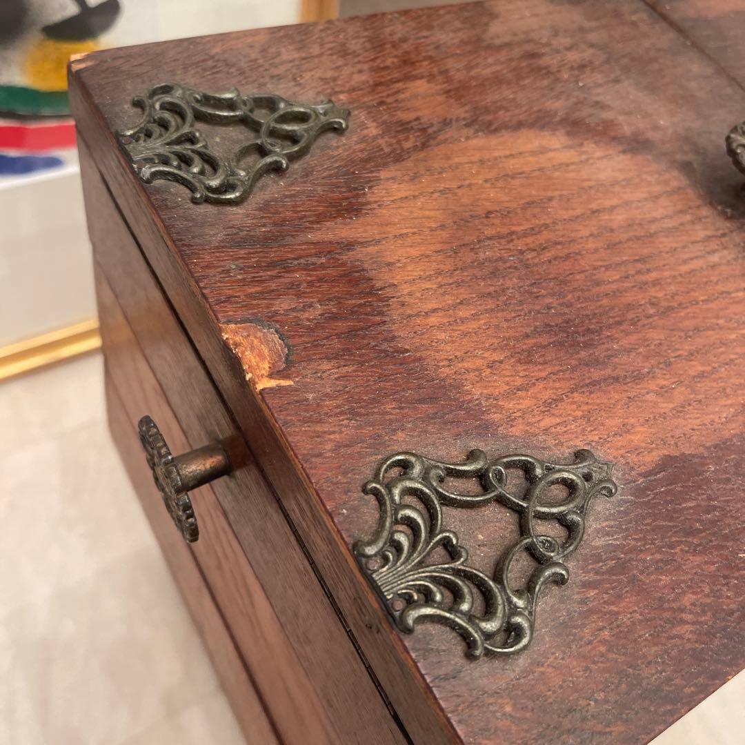 アンティーク　ソーイングボックス　A