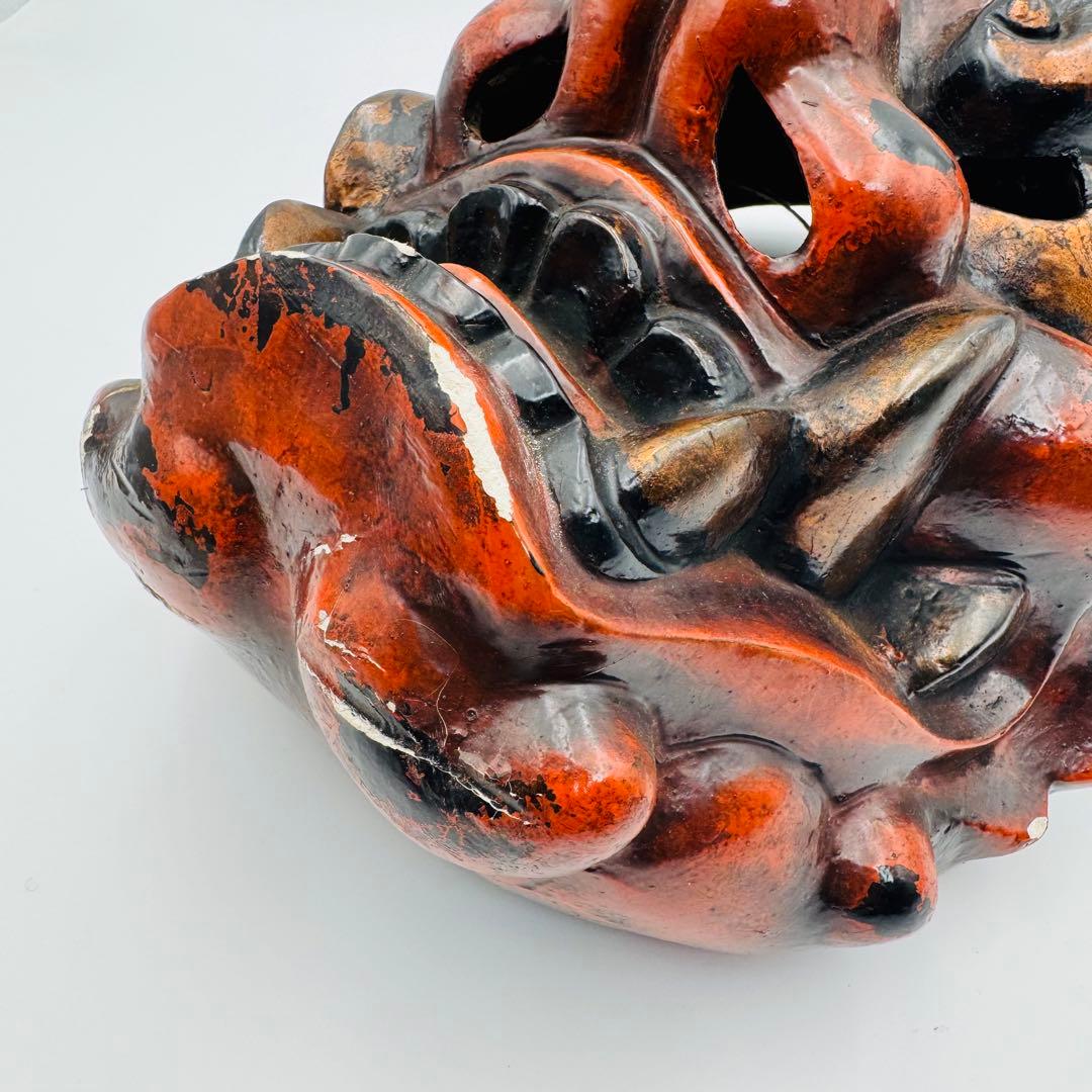 追儺鬼 鬼の面 神楽面 能面 木彫 お面 飾り面 魔除け お祭り 日本伝統