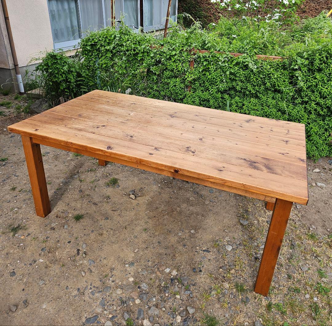 専用ヴィンテージ 無垢材 ダイニングテーブル 木製 古材 作業台カフェ アトリエ