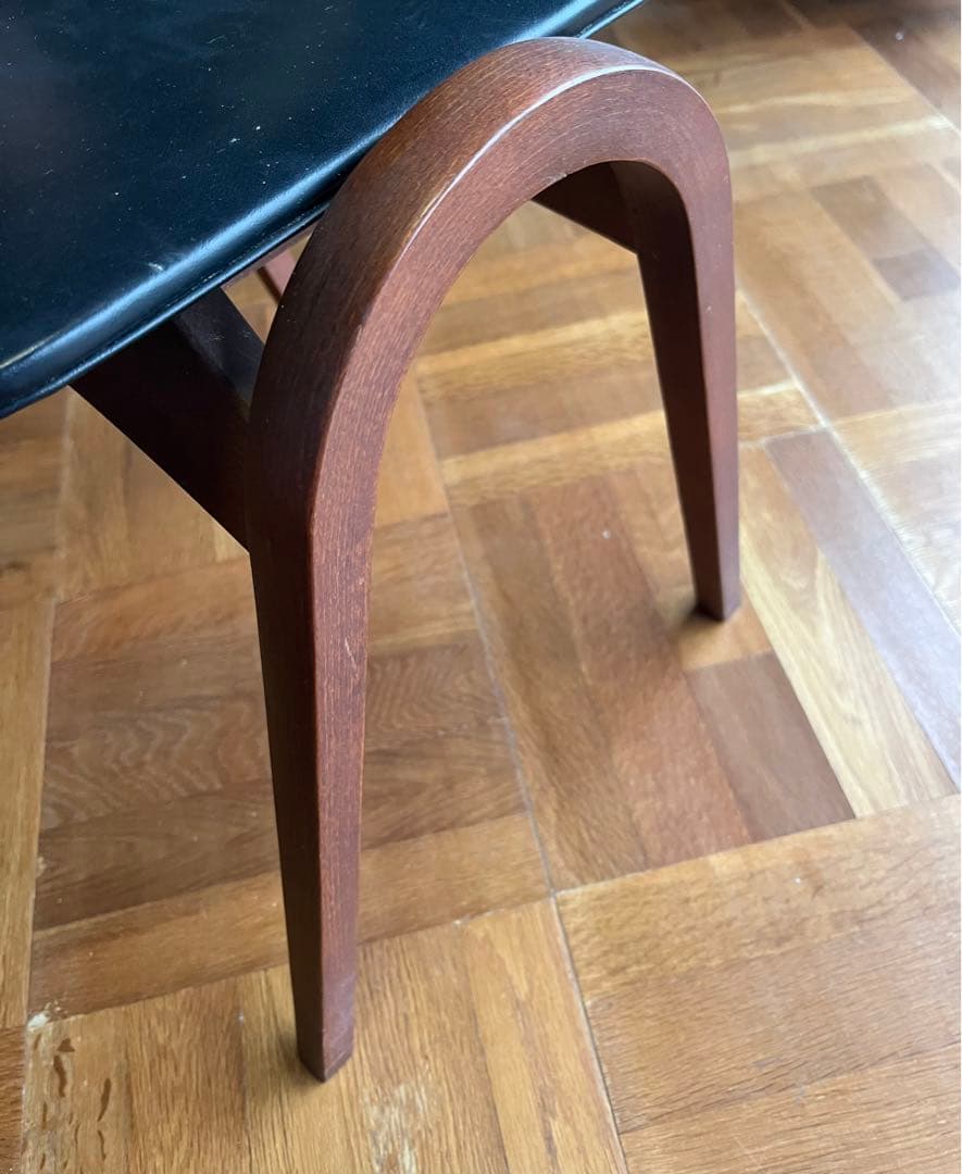 秋田木工 スツール 黒 2脚