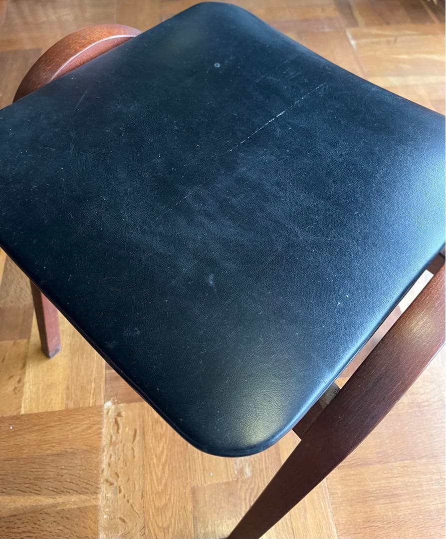 秋田木工 スツール 黒 2脚