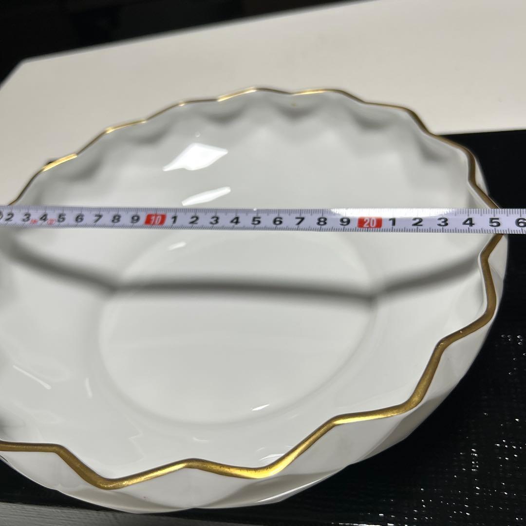 美品◆希少品　オールド大倉陶園 ゴールドライン25cm皿　ヴィンテージ食器