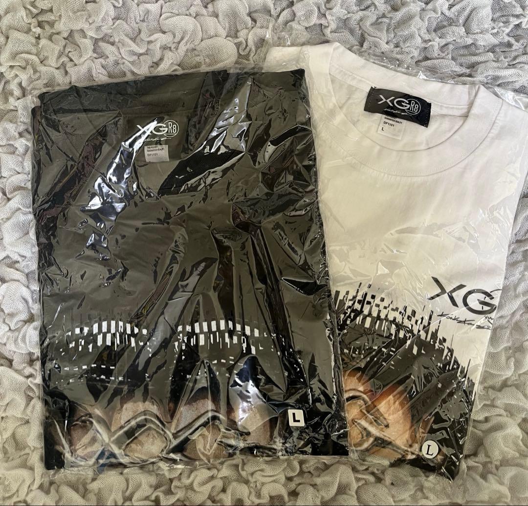 XG×GR8×KOSUKE Crew Neck Tシャツ L 黒 白
