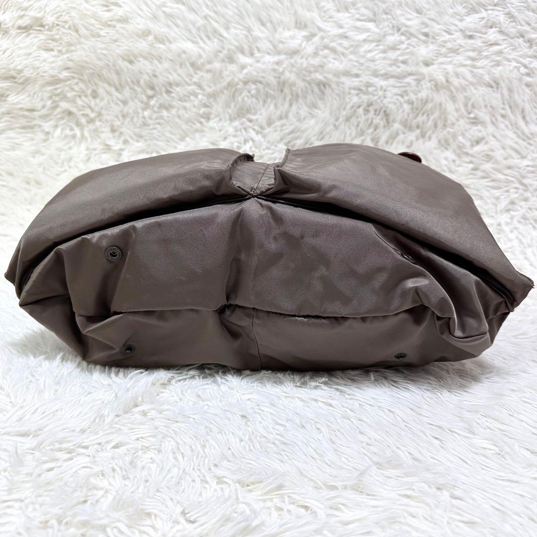 【大容量 A4 PC収納✨】フェリージ ヘルメットバック カーキ 本革 ビジネス