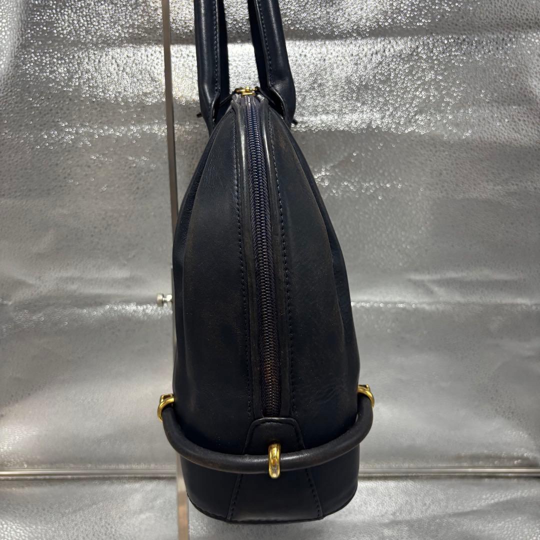【希少】バリー　ハンドバッグ　レザー　ブラック　金具　ヴィンテージ