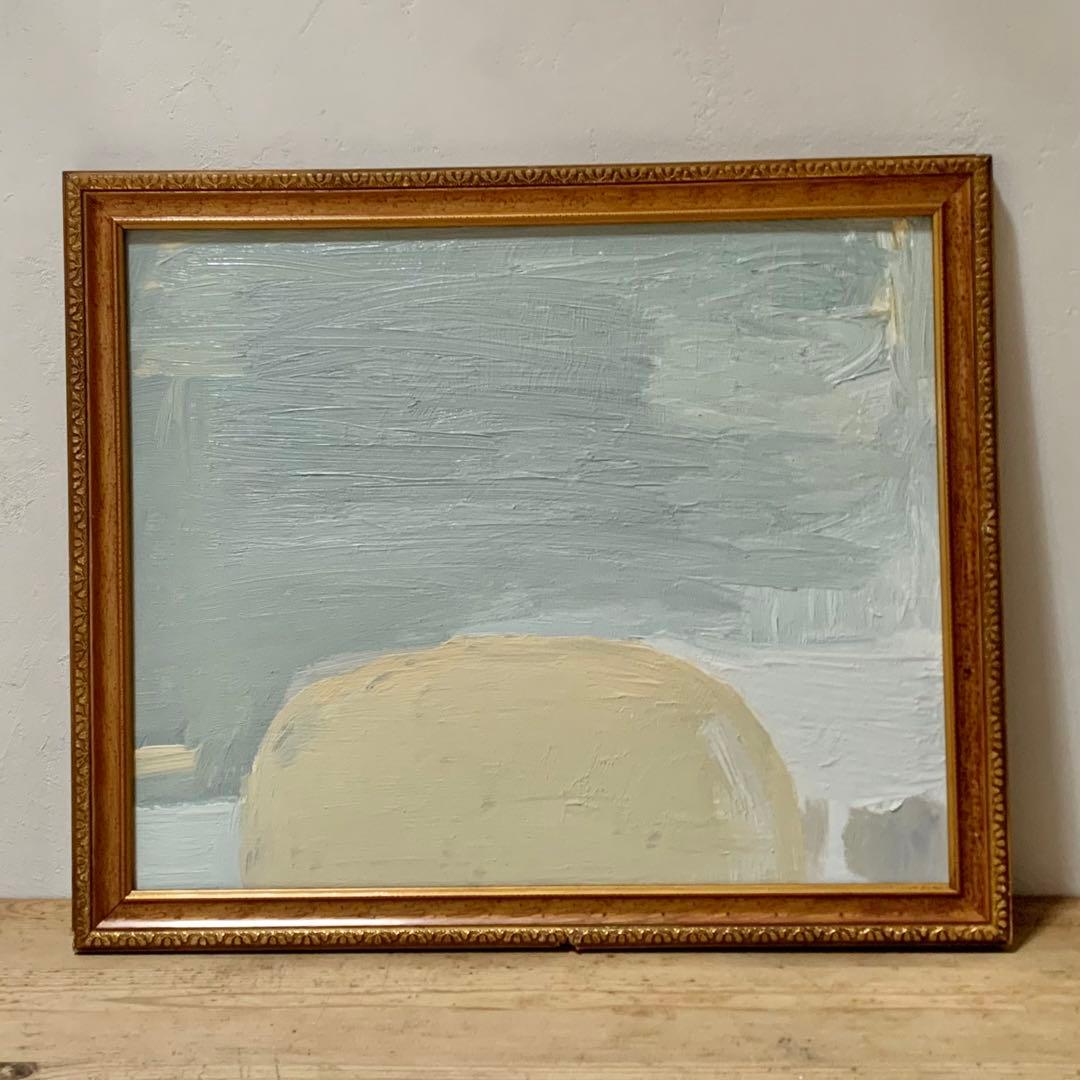 「墓標」 油彩 油絵 木製パネルに油彩 oil on board 現代美術