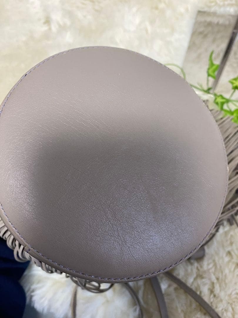 J&M DAVIDSON カーニバル フリンジレザーショルダーバッグ グレージュ