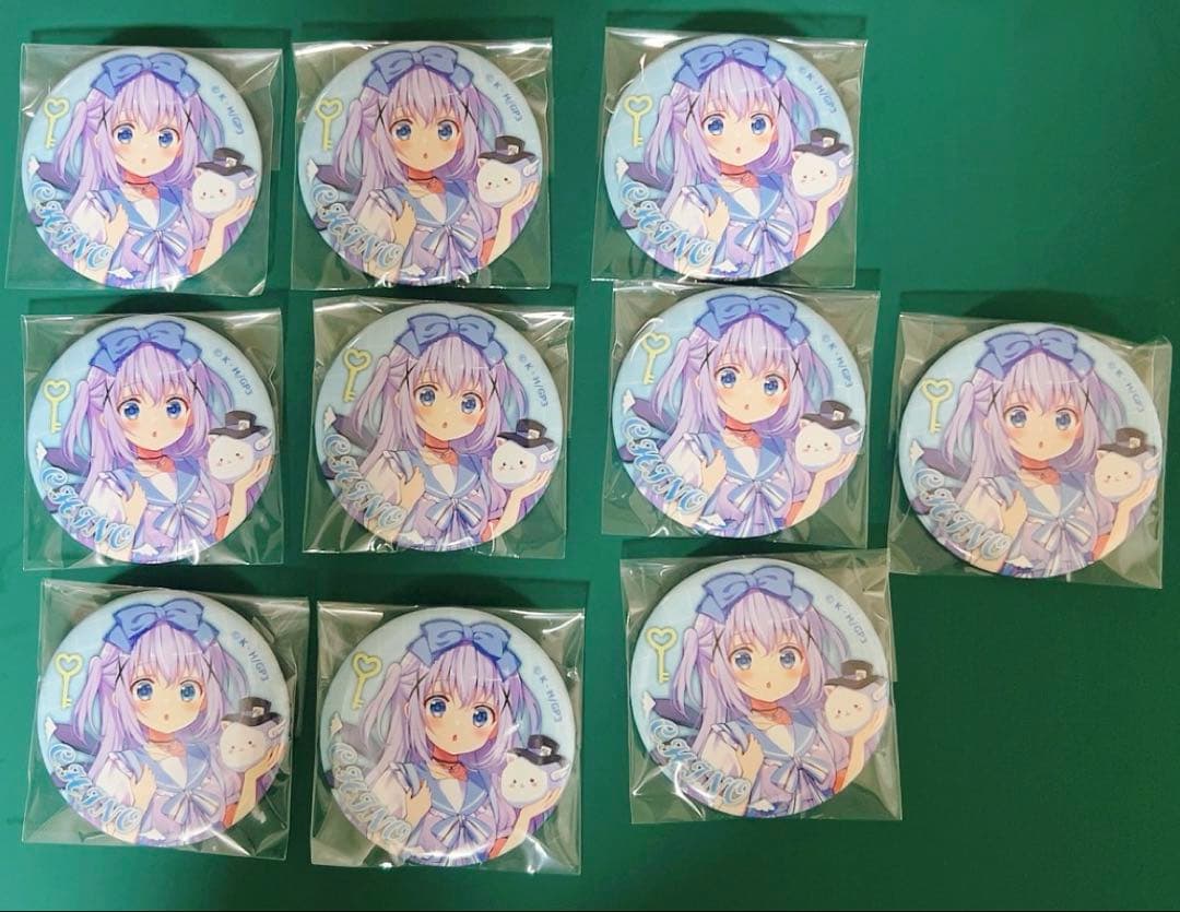 ごちうさ　チノ　缶バッジ　10個　アリス